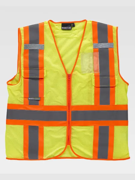 Gilet Tessuto In Rete Alta Visibilita Classe 2 Workteam all'ingrosso