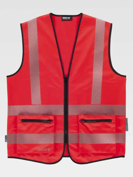 Gilet Alta Visibilita E Bande Rifrangenti Discontinue Workteam all'ingrosso