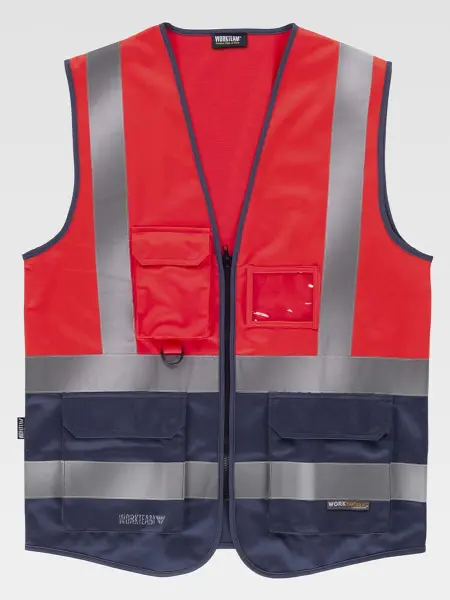 Gilet Alta Visibilita E Bande Rifrangenti Workteam all'ingrosso