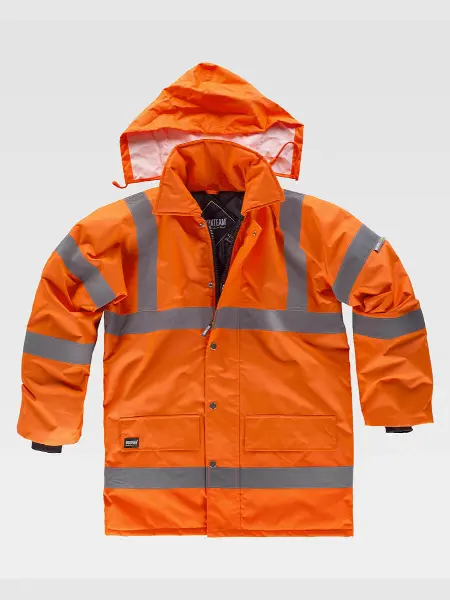Parka Imbottito Alta Visibilita Classe 3 Workteam all'ingrosso