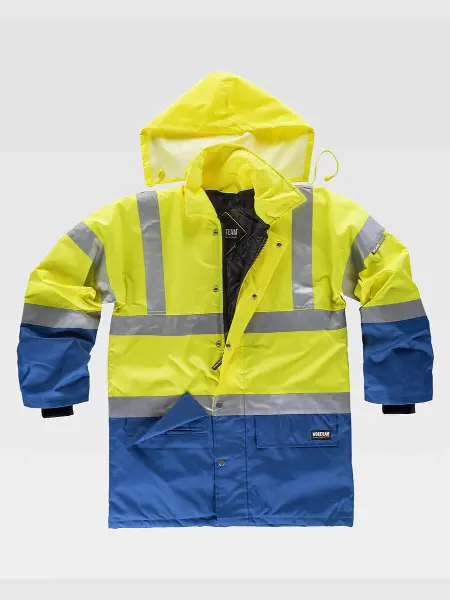 Parka Imbottito Alta Visibilita Classe 2 Workteam all'ingrosso