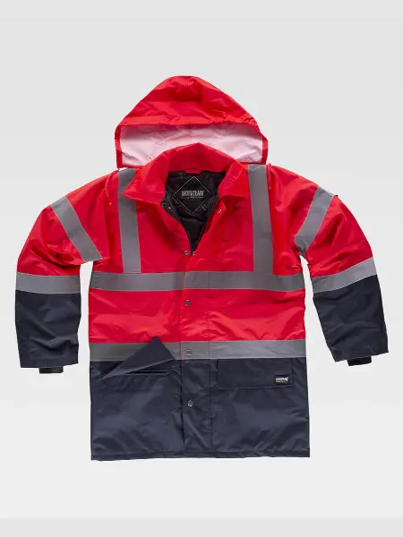 Parka Imbottito Alta Visibilita Classe 2 Workteam all'ingrosso
