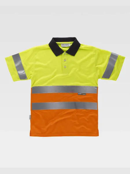 Polo Manica Corta Alta Visibilita Classe 2 Workteam all'ingrosso