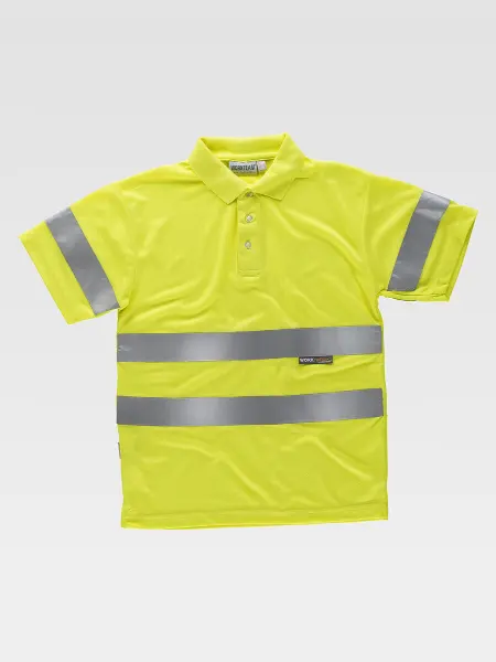 Polo Manica Corta Alta Visibilita Classe 2 Workteam all'ingrosso