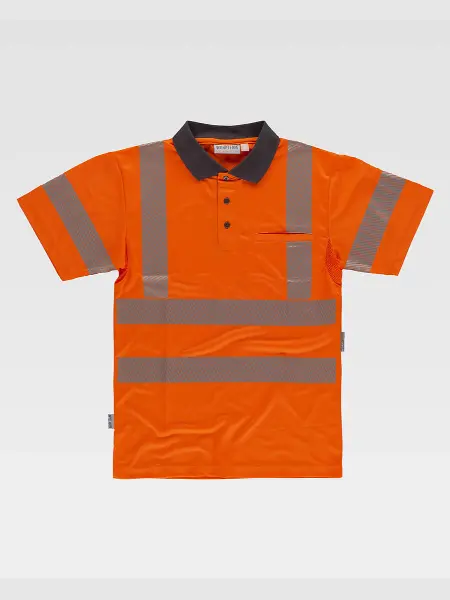 Polo Manica Corta Alta Visibilita Classe 2 Workteam all'ingrosso