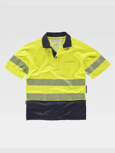 Polo Manica Corta Alta Visibilita Classe 1 Workteam all'ingrosso