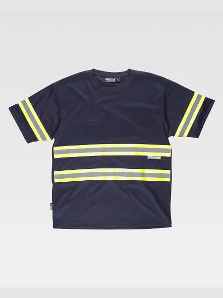 T-shirt Manica Corta Bande Rifrangenti Fluorescenti Workteam all'ingrosso