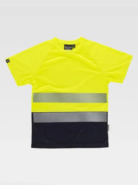 T-shirt Alta Visibilita Micropique Bicolore Workteam all'ingrosso