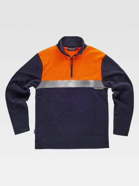 Micropile Alta Visibilita Mezza Zip Workteam all'ingrosso