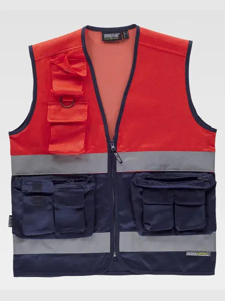 Gilet Alta Visibilita Classe 1 Workteam all'ingrosso