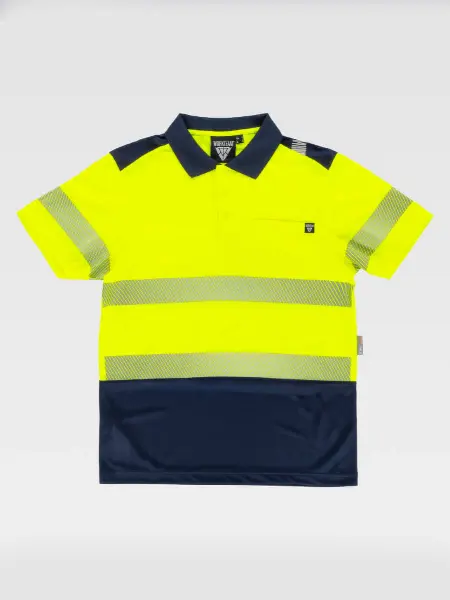Polo Manica Corta Alta Visibilita' Classe 1 Workteam all'ingrosso