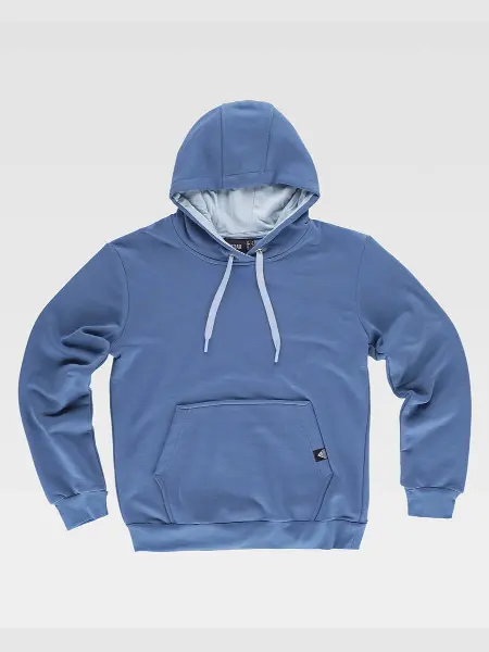 Felpa Unisex Cappuccio Contrast Workteam all'ingrosso