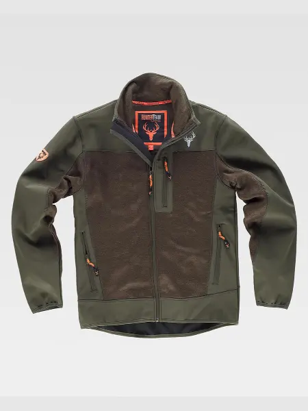 Softshell Con Inserti Tessuto Canete - Caccia Workteam all'ingrosso