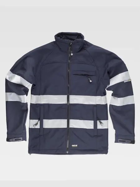 Softshell Bande Rifrangenti Workteam all'ingrosso