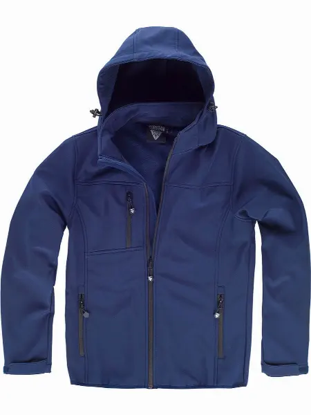 Softshell Con Cappuccio Staccabile Workteam all'ingrosso