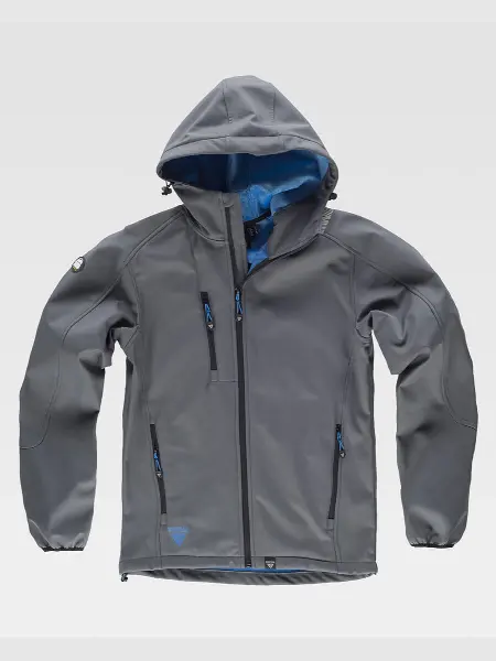 Softshell Con Cappuccio E Zip Intera Workteam all'ingrosso