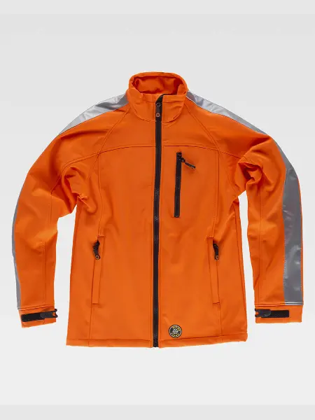 Softshell Alta Visibilita E Bande Rifrangenti Workteam all'ingrosso