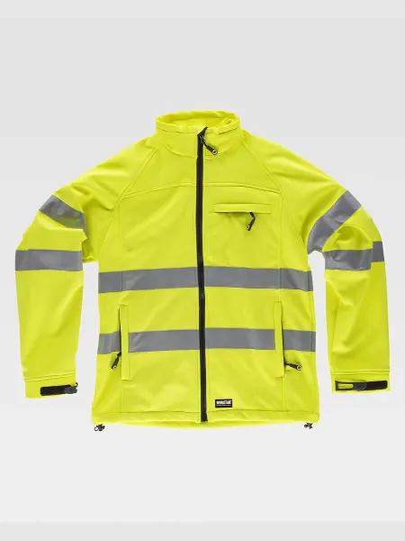 Softshell Alta Visibilita Classe 2 Workteam all'ingrosso