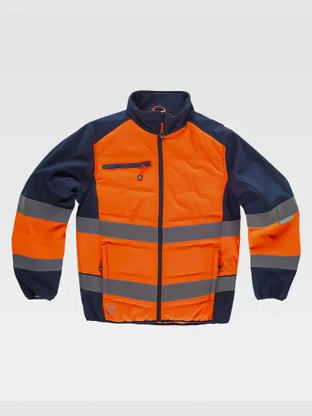 Softshell Con Sezioni Imbottite Alta Visibilita Classe 1 Workteam all'ingrosso
