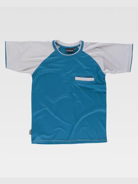 T-shirt Manica Corta Tecnica Con Taschino Workteam all'ingrosso