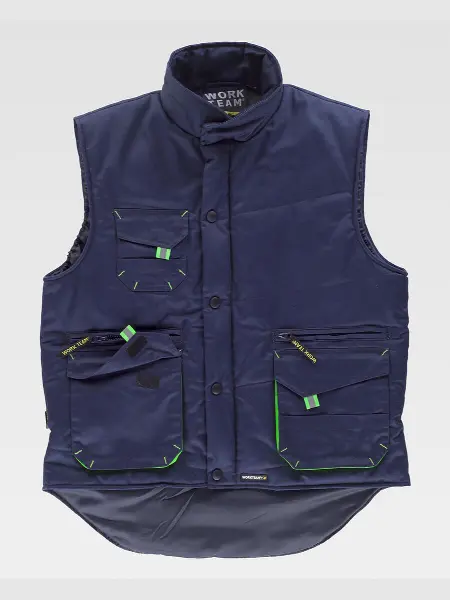 Gilet Multitasche Imbottito Workteam all'ingrosso