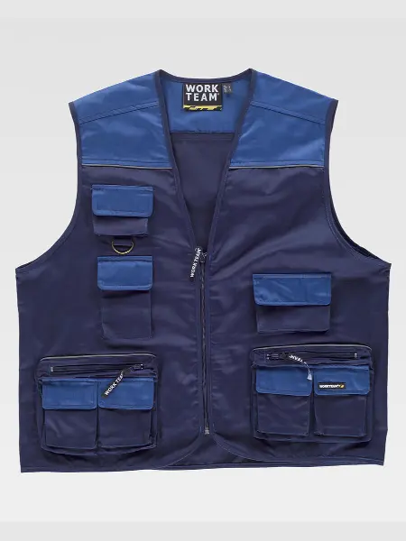 Gilet Multitasche Leggero Workteam all'ingrosso