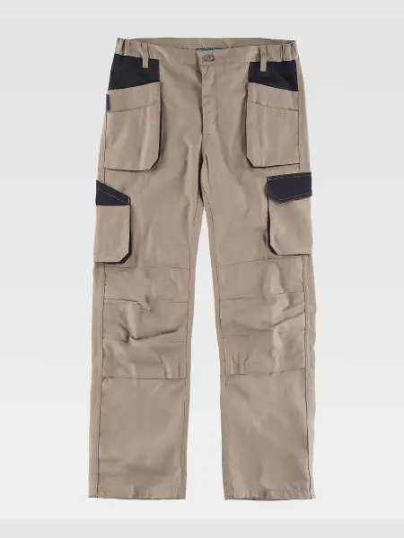 Pantalone Da Lavoro Multitasche Elasticizzato Protezione Alle Ginocchia Workteam all'ingrosso