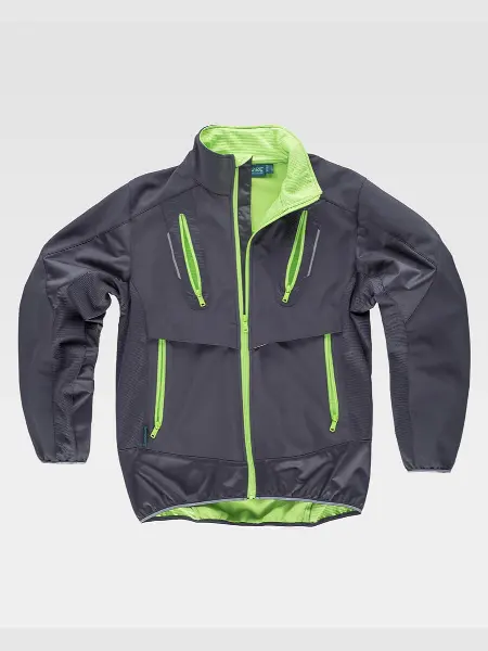 Giubbotto Softshell Tessuto Ripstop Workteam all'ingrosso