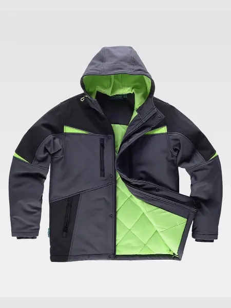 Softshell Imbottito Con Cappucio Workteam all'ingrosso