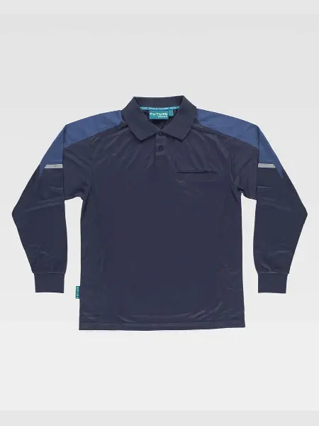 Polo Manica Lunga Tecnica Workteam all'ingrosso