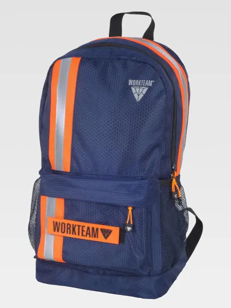 Zaino 17 Lt Con Banda Rifrangente Workteam all'ingrosso