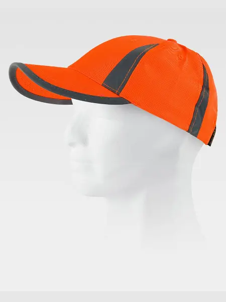 Cappello Visiera Curva 6 Pannelli Alta Visibilita Workteam all'ingrosso