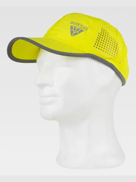 Cappello Visiera Curva 6 Pannelli Logo Workteam all'ingrosso