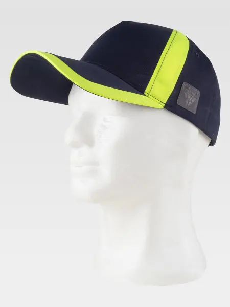 Cappello Visiera Curva 5 Pannelli Alta Visibilita' Workteam all'ingrosso