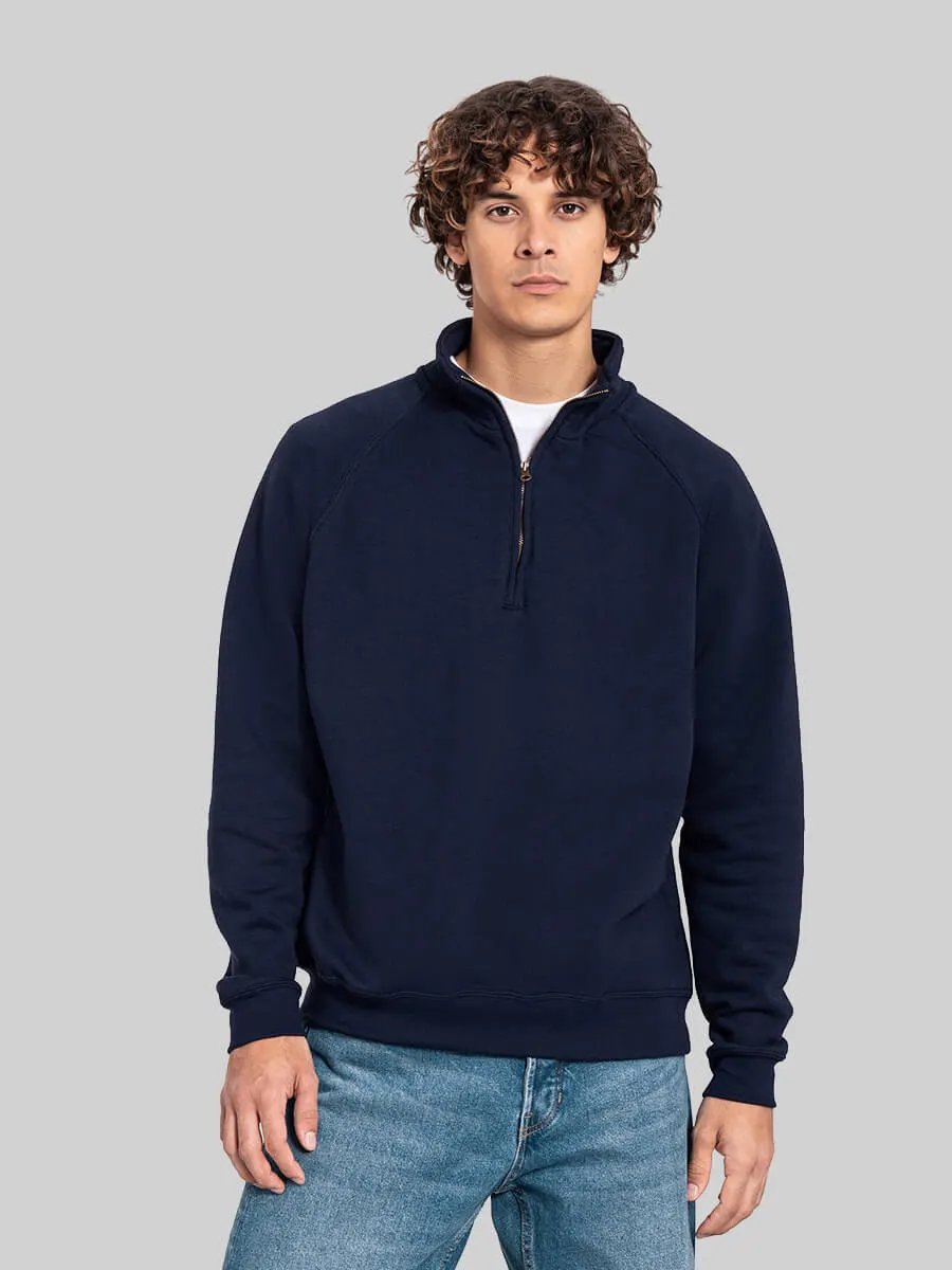 Felpa Unisex Mezza Zip Iconic Premium
