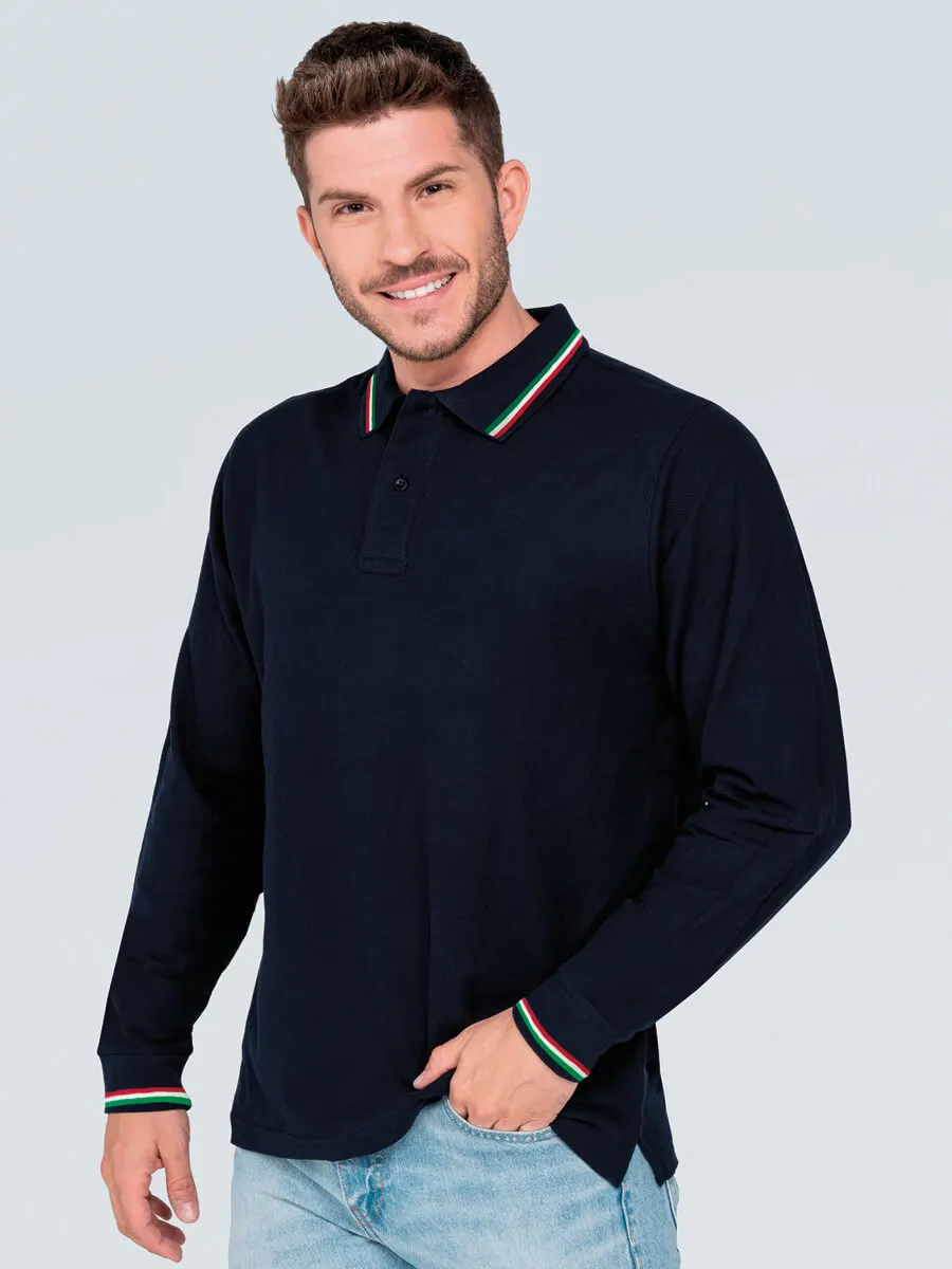 Polo Uomo Manica Lunga Regular Italia