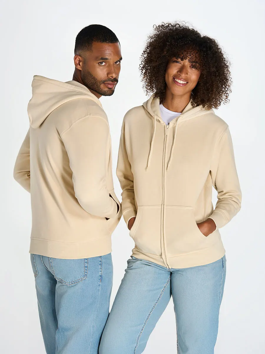 Felpa Unisex Cappuccio E Zip Organic Fuji