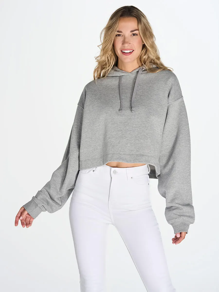 Felpa Donna Cappuccio Regular Cropped