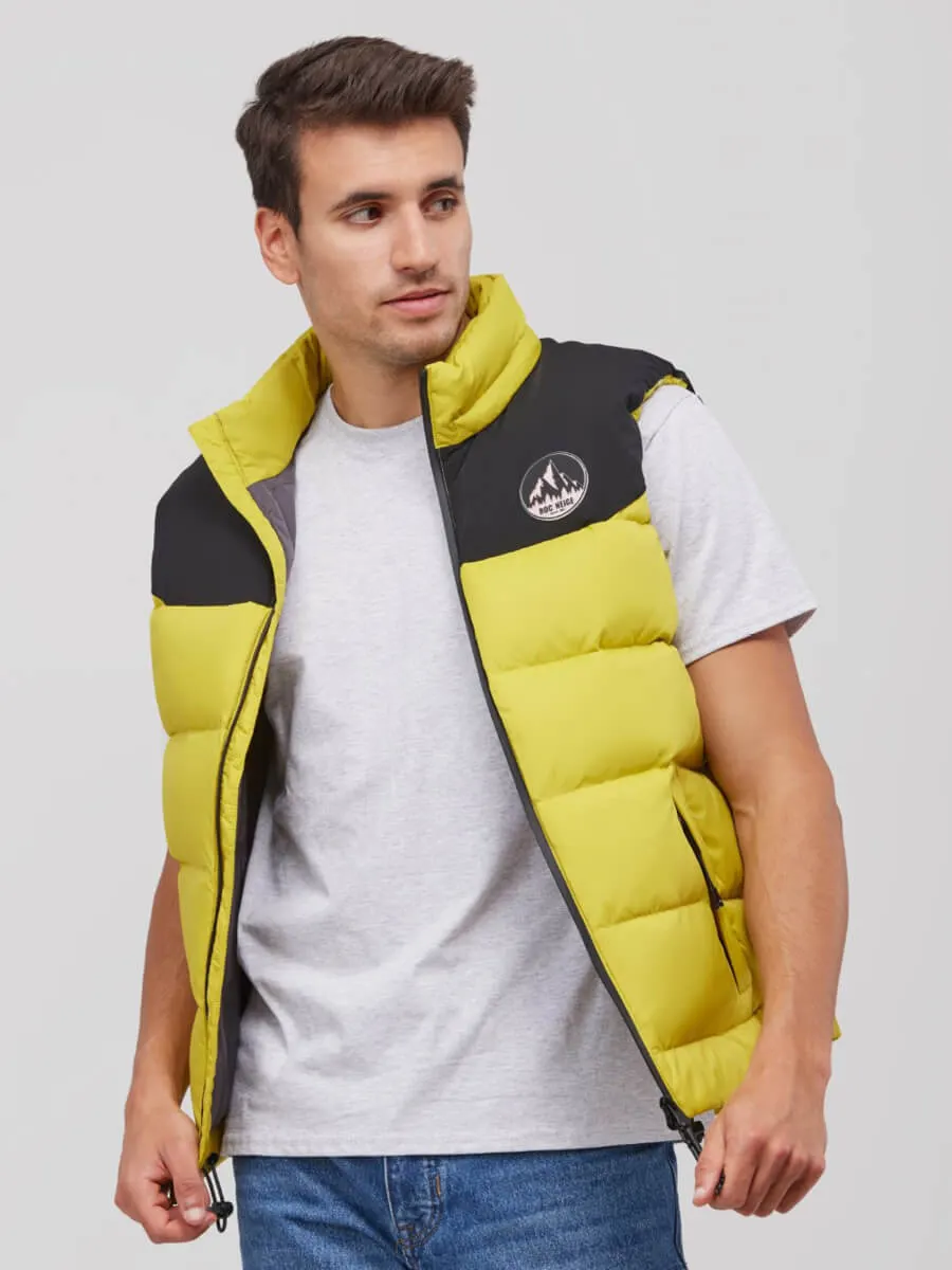 Gilet Uomo Imbottito Con Cappuccio