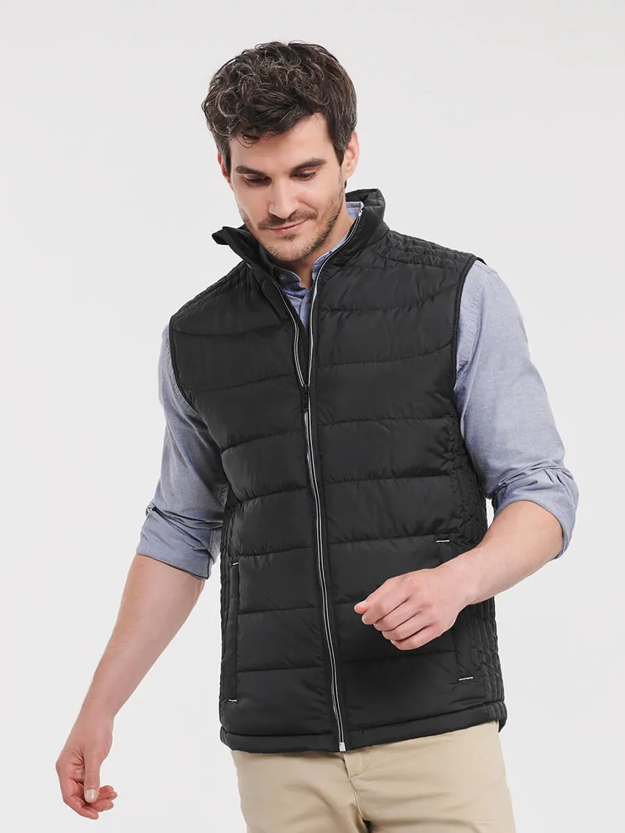 Gilet Uomo Imbottito Con Cappuccio
