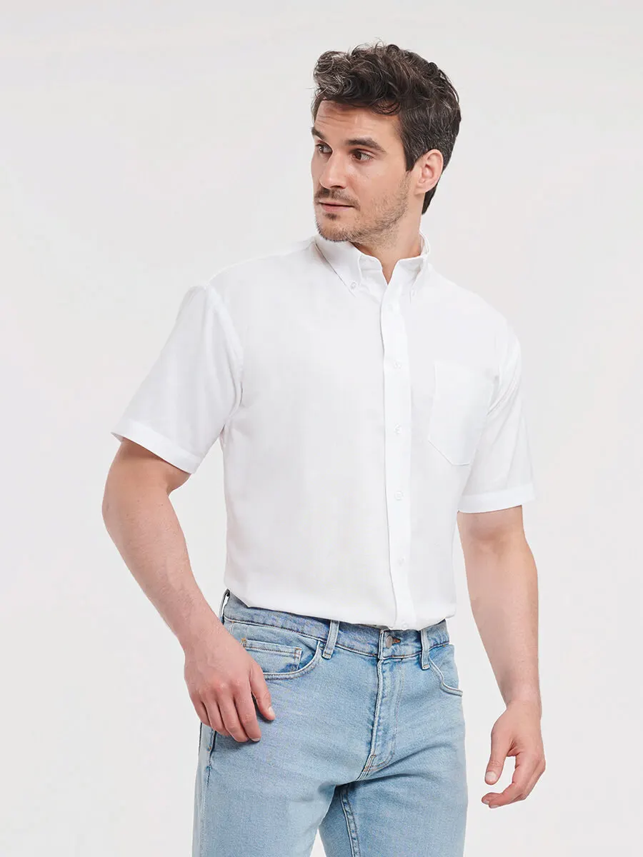Camicia Uomo Manica Corta Oxford