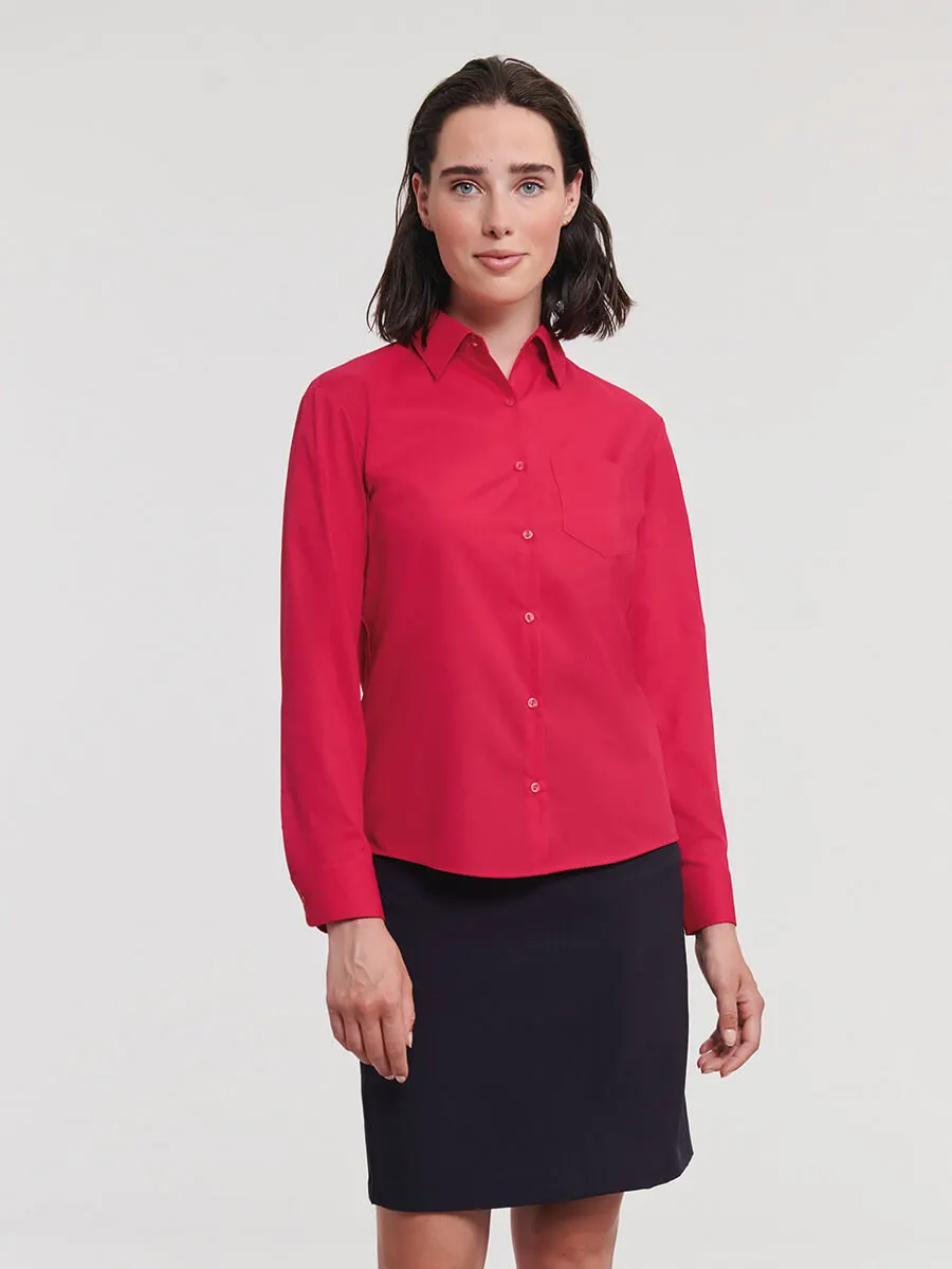 Camicia Donna Manica Lunga Popeline