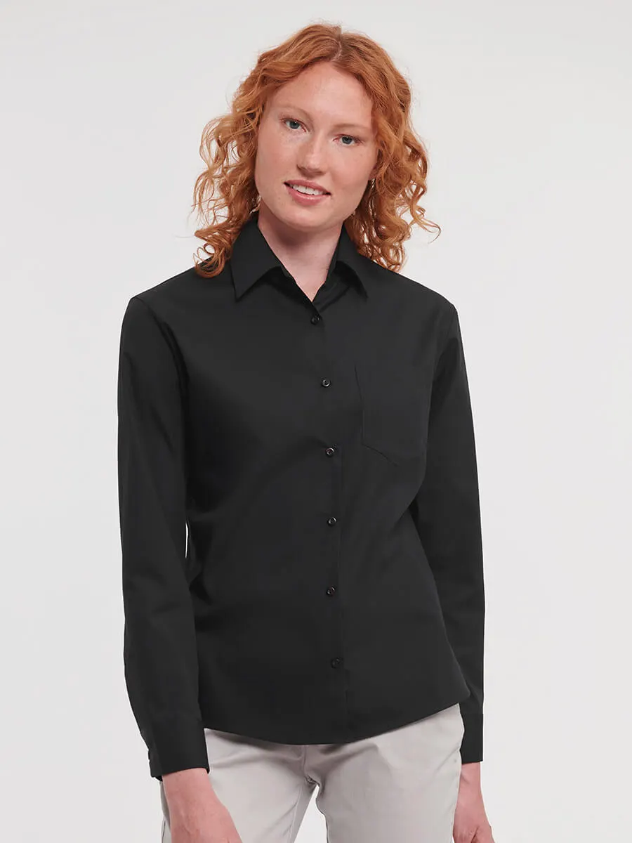 Camicia Donna Manica Lunga Popeline