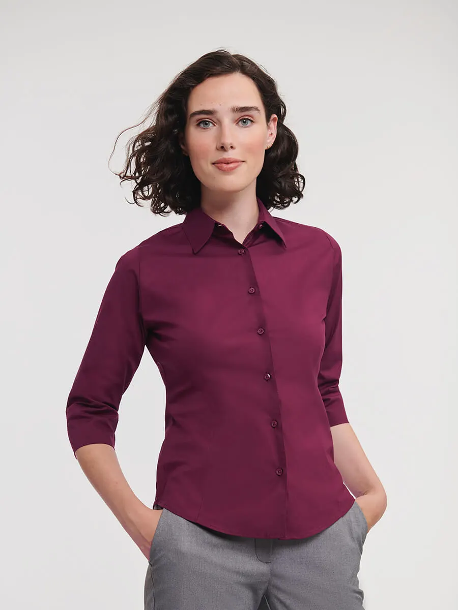 Camicia Donna Manica 3/4 Stretch