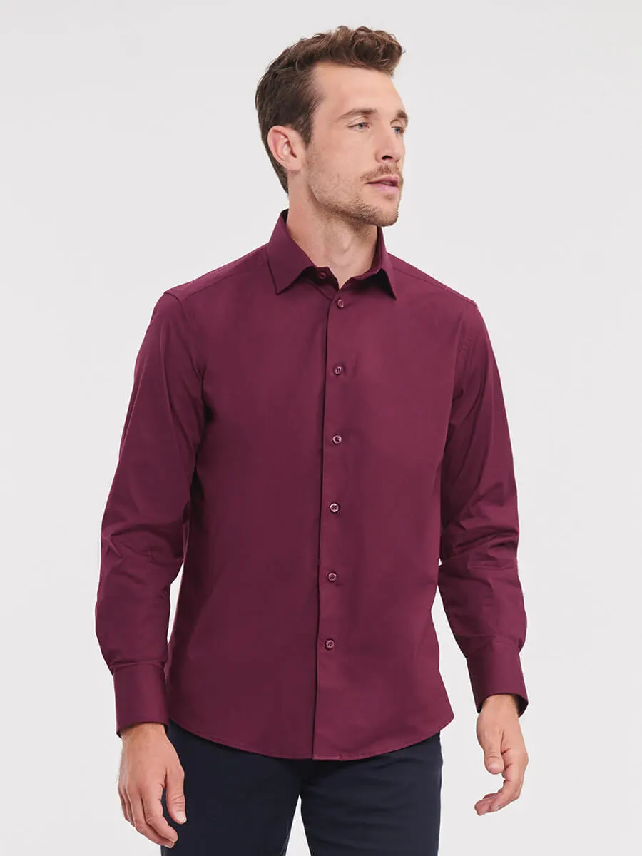 Camicia Uomo Manica Lunga Stretch