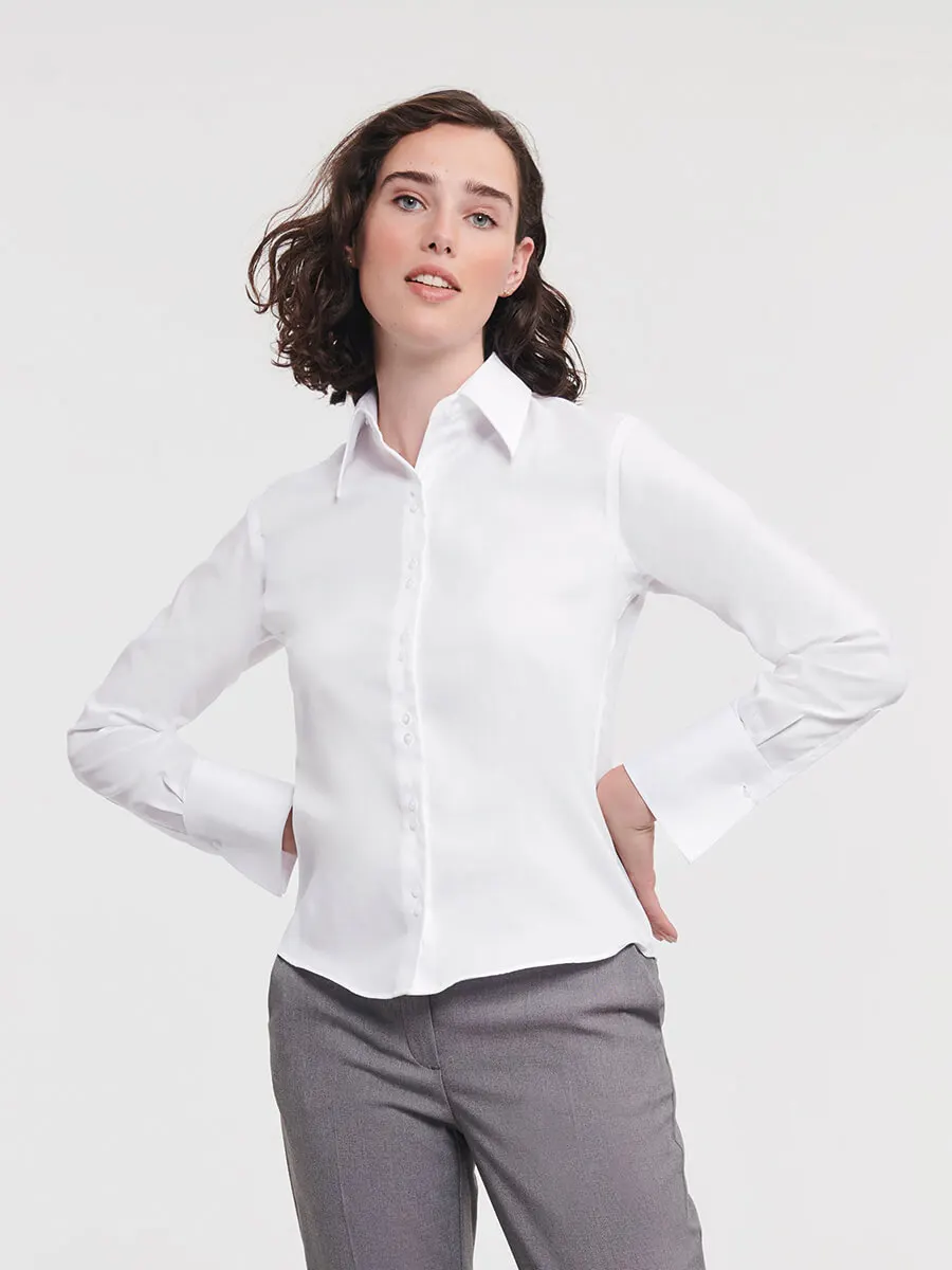 Camicia Donna Manica Lunga Twill