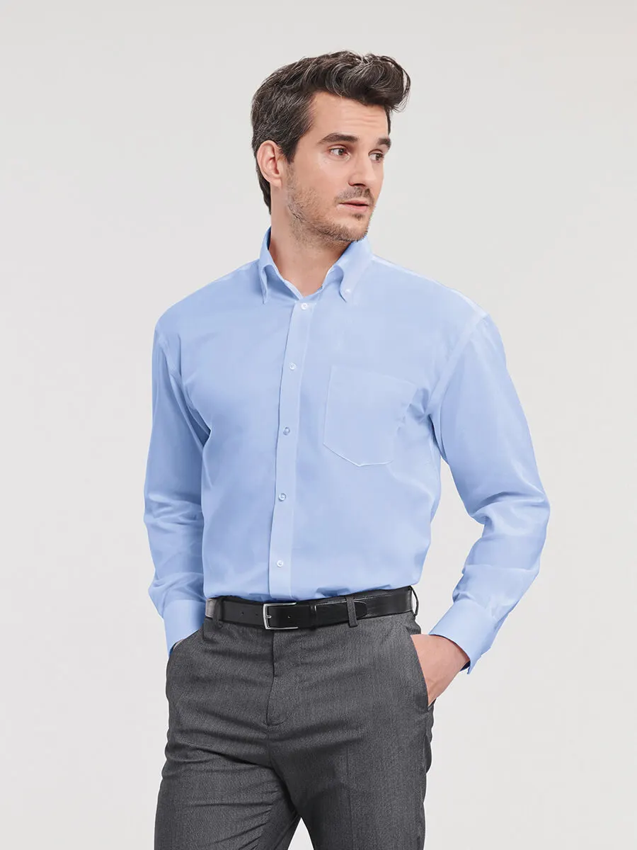 Camicia Uomo Manica Lunga Twill