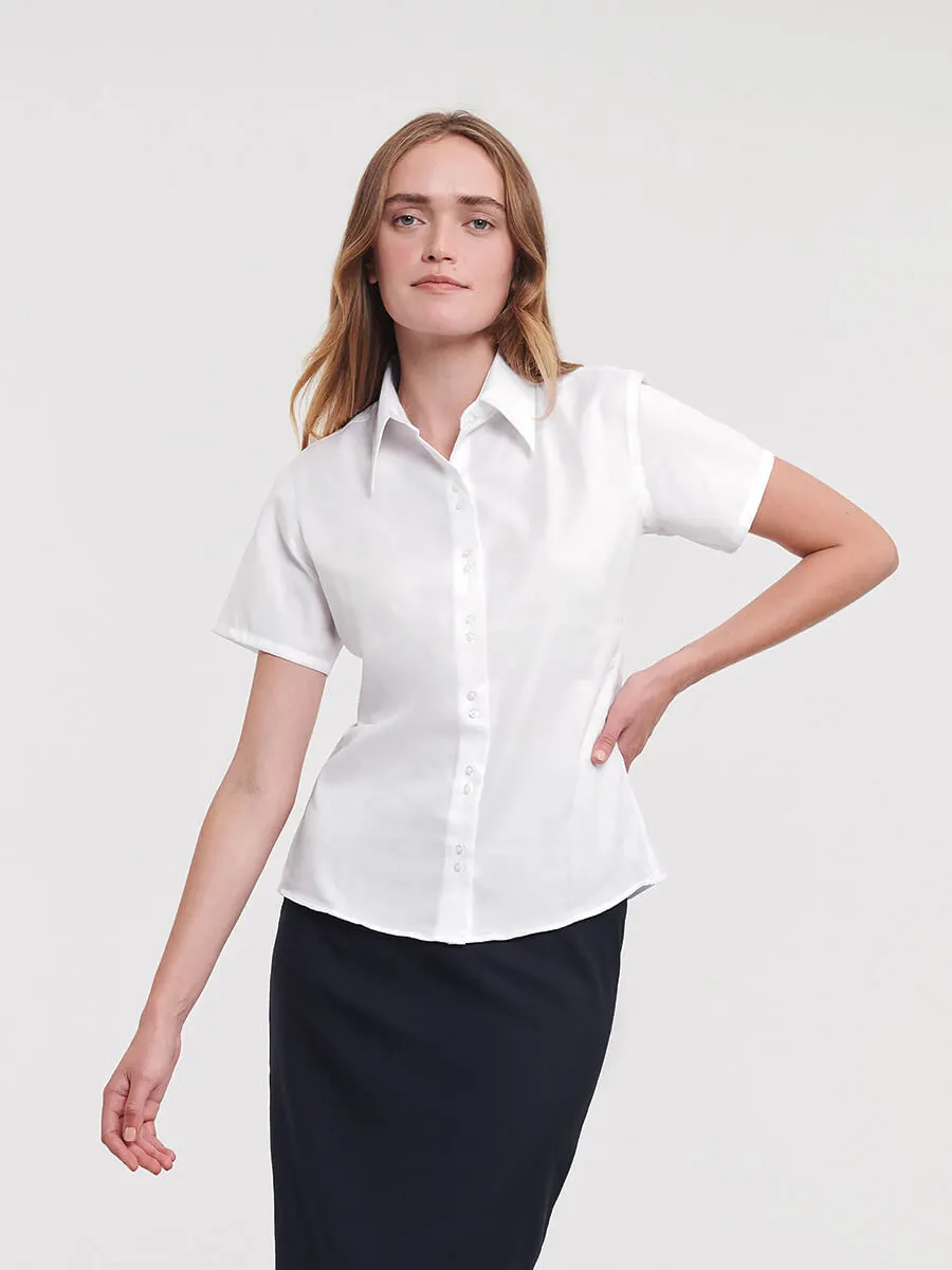Camicia Donna Manica Corta Twill
