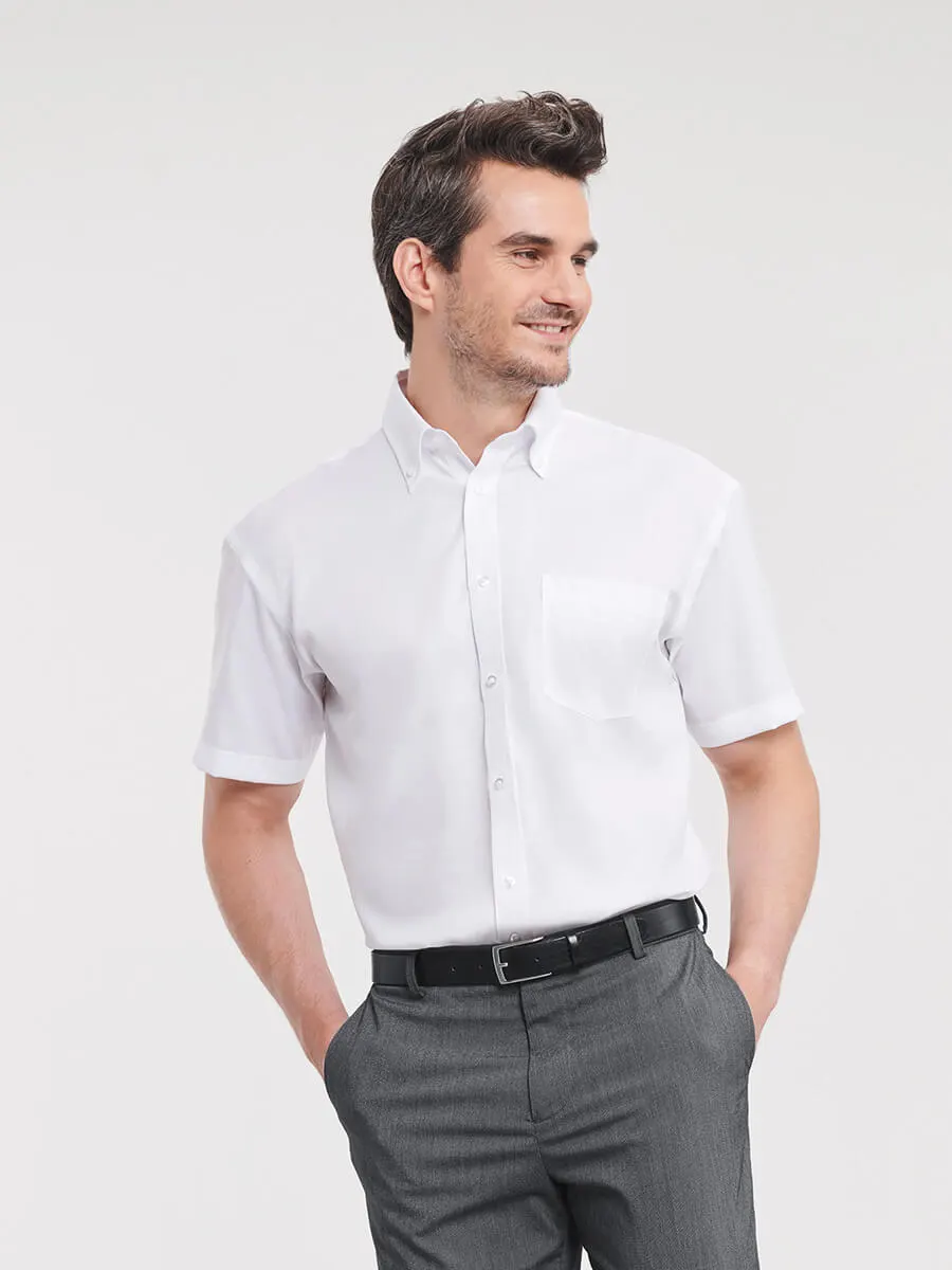 Camicia Uomo Manica Corta Twill