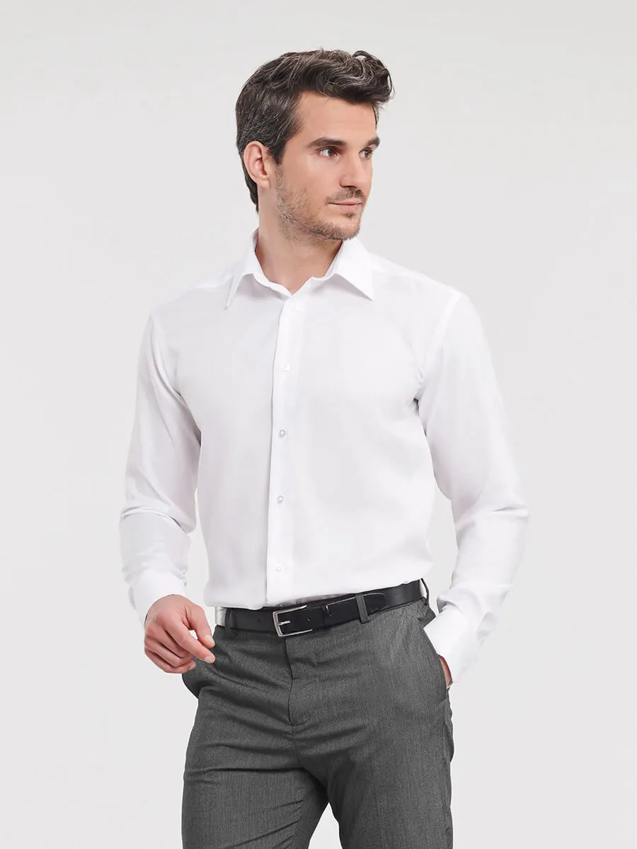 Camicia Uomo Manica Lunga Twill